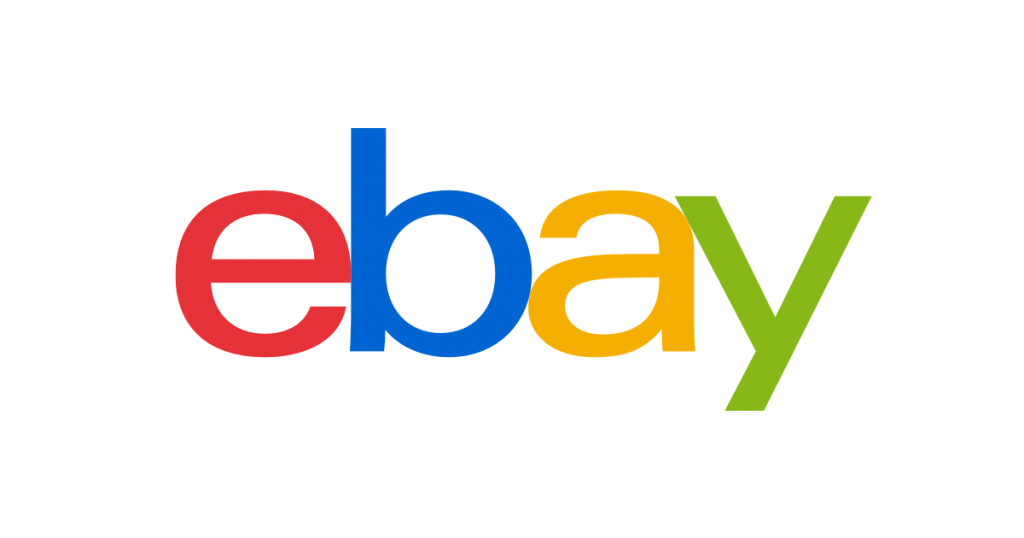 Ebay logo- a red e, blue b, yellow a, green y
